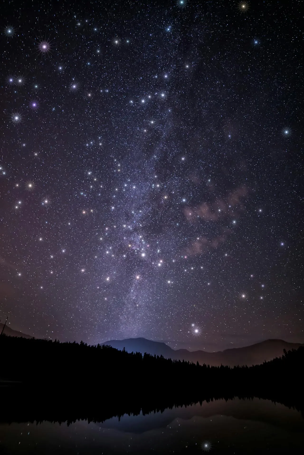 Scenic view of the starry night sky perfect for Matariki stargazing in New Zealand
